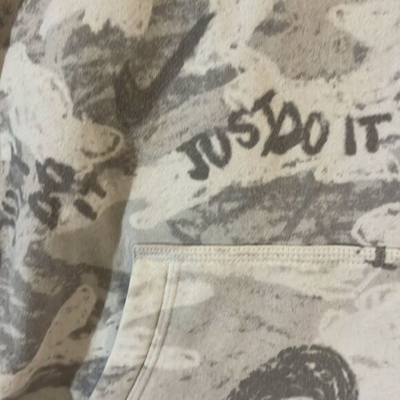 Nike Just Do It Graffiti Print Hooded Hoodie Sweatshirt Sweatpants 2 Piece Set - Picture 4 of 13